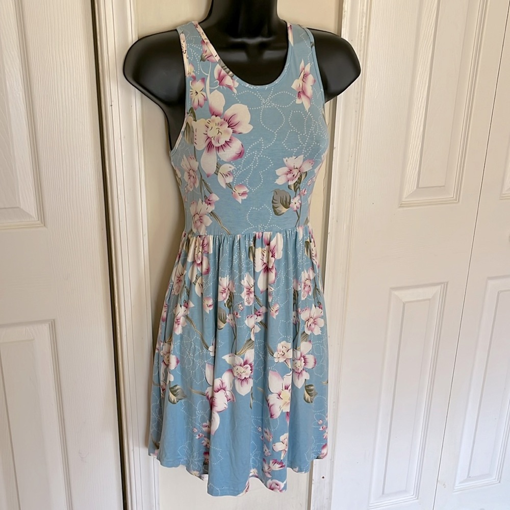 NWT Light Blue Floral Sundress